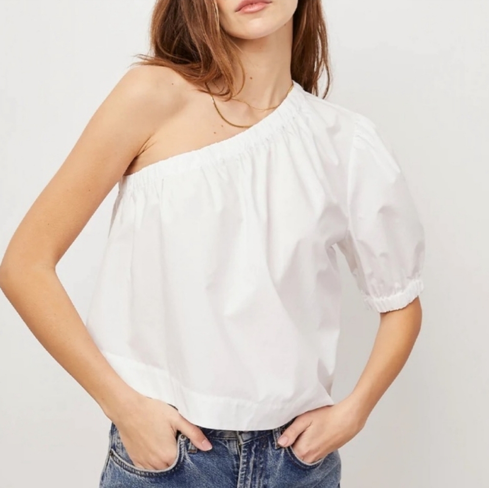 Rails Jayla One Shoulder Top Size Med White